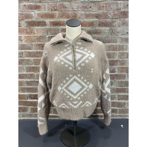 Jessica Simpson |￼ NWoT Women’s Cream & White Fuzzy Soft Pullover Sweater Size S